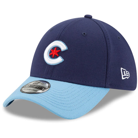 Men's Chicago Cubs New Era Navy/Light Blue 2021 City Connect 39THIRTY Flex Hat
