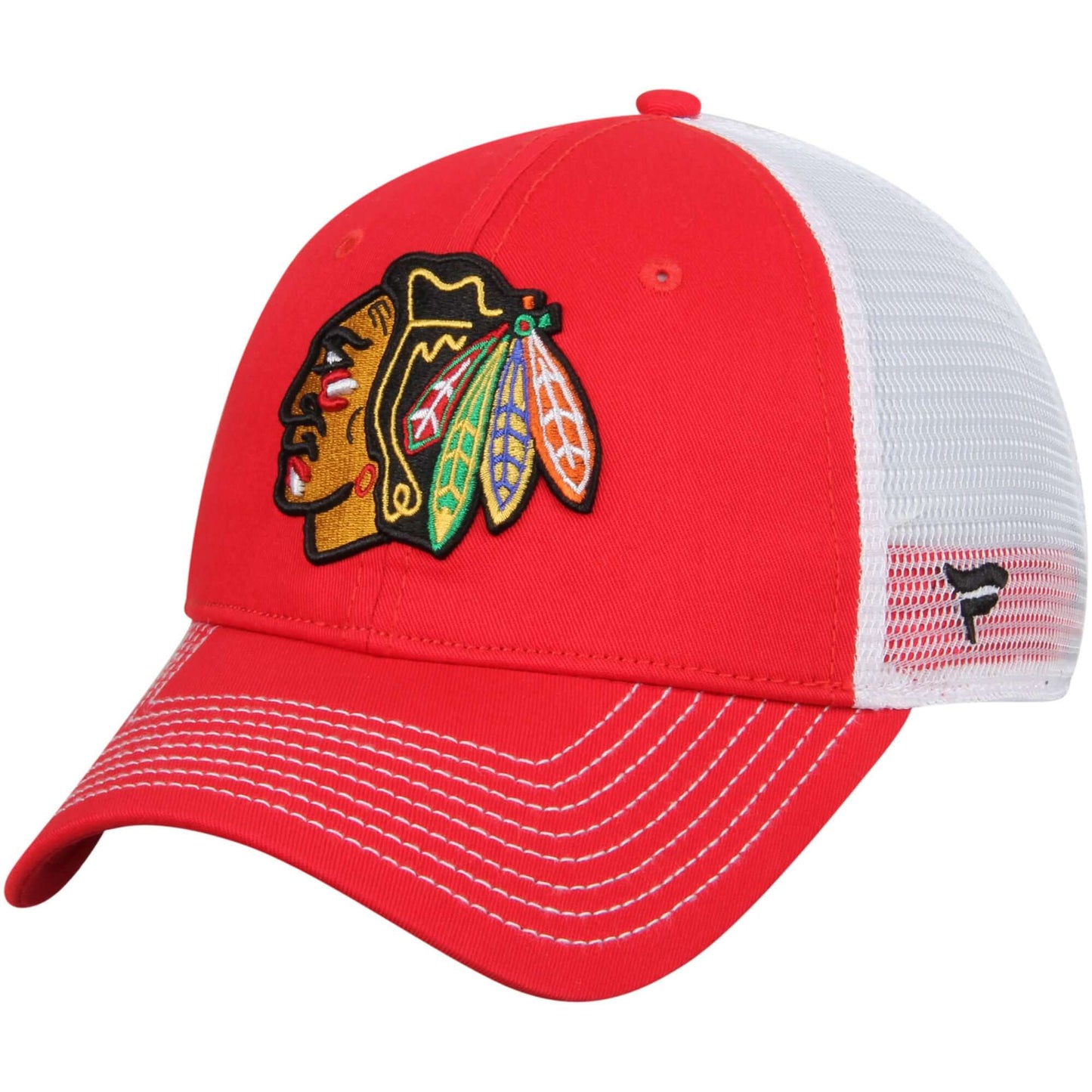 Chicago Blackhawks Core Trucker Adjustable Snapback Hat - Red