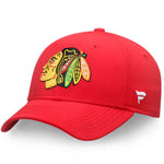 Chicago Blackhawks Fanatics Branded Elevated Core Speed Stretch Fit Flex Hat - Red