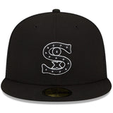 Chicago White Sox New Era 2022 Batting Practice 59FIFTY Fitted Hat - Black with Spring Training Patch