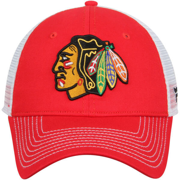 Chicago Blackhawks Core Trucker Adjustable Snapback Hat - Red