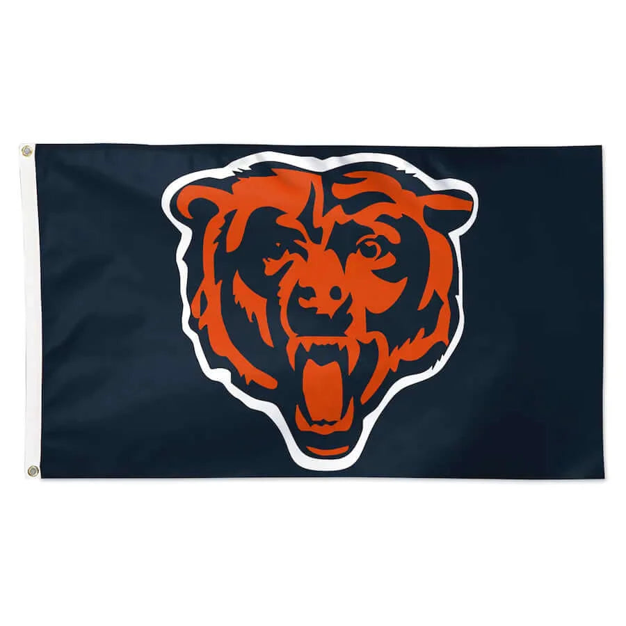 Chicago Bears NFL Big Logo Flag 3x5 - Navy