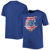 Youth Chicago Cubs Royal Camo Base T-Shirt