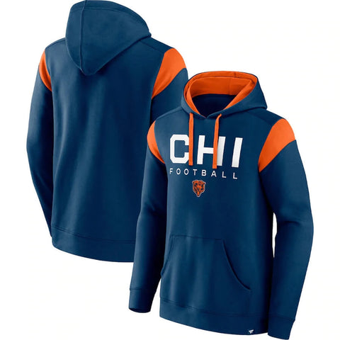 Chicago Bears Fanatics Branded Call The Shot Pullover Hoodie - Navy