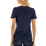 Chicago Bears New Era Women's  V-Neck T-Shirt - Navy