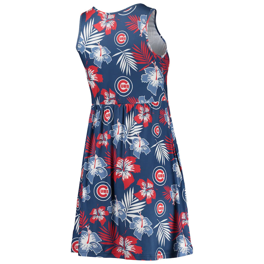 Chicago Cubs FOCO Women's Floral Sundress - Royal