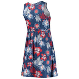Chicago Cubs FOCO Women's Floral Sundress - Royal