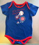 Infant Chicago Cubs "Homerun!" 3-Piece Creeper Set Bodysuit