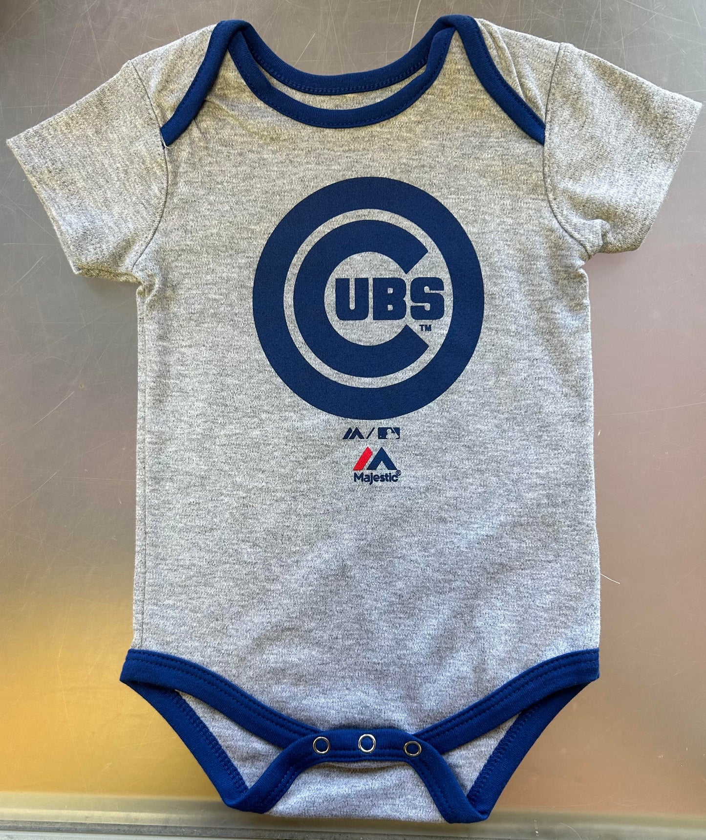 Infant Chicago Cubs "Homerun!" 3-Piece Creeper Set Bodysuit