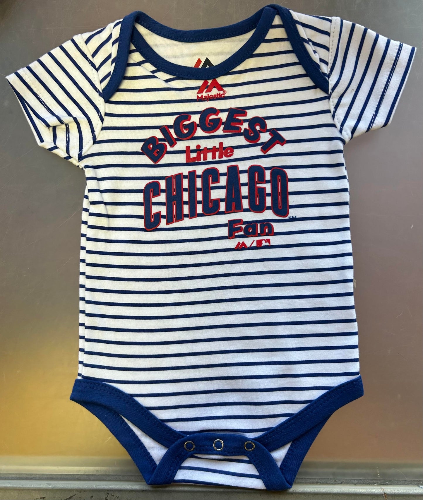 Infant Chicago Cubs "Homerun!" 3-Piece Creeper Set Bodysuit