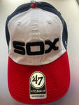 Chicago White Sox '47 Alternate Clean Up Adjustable Hat - White/Navy