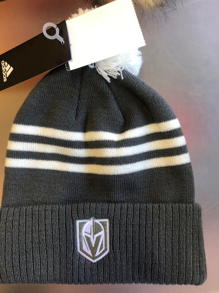 Adidas Las Vegas Golden Knights Cuffed Knit Pom Hat