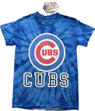 Chicago Cubs Stitches Blue Tie-Dye Men's T-Shirt