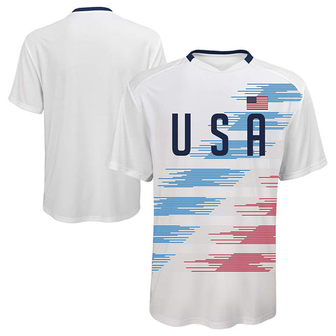 Team USA Youth Outerstuff Soccer Officially Licensed Youth S/S Sublimation Jersey Tee