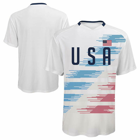 Team USA Youth Girls Soccer Officially Licensed S/S Sublimation Jersey Tee