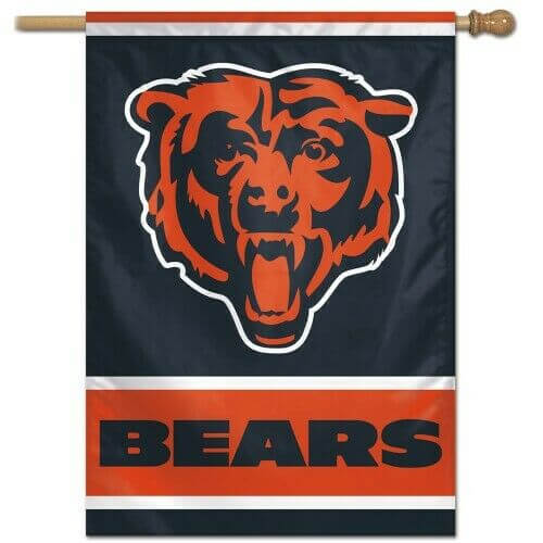 Chicago Bears Team Logo Vertical 28" x 40" Flag Banner