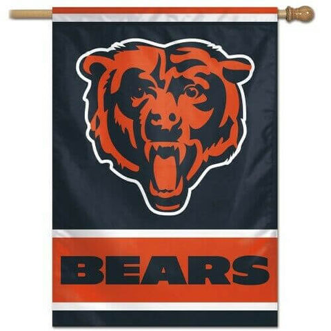 Chicago Bears Team Logo Vertical 28" x 40" Flag Banner