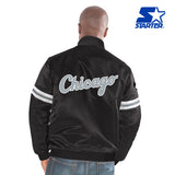 Chicago White Sox Varsity Starter Jacket - Black and White