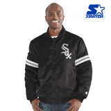 Chicago White Sox Varsity Starter Jacket - Black and White