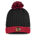 Chicago Blackhawks Fanatics Branded Women's Iconic Cuffed Knit Hat With Pom