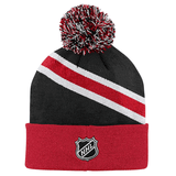 Chicago Blackhawks NHL Youth Throwback Cuffed Knit Hat w/ Pom