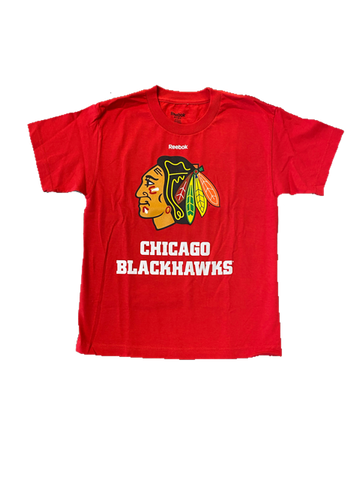 Youth Chicago Blackhawks Combined Logo Team Pride T-Shirt NHL Official Tee